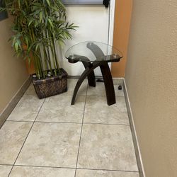Glass Side Table