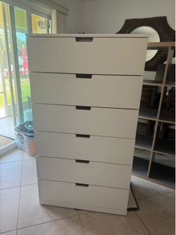 IKEA Nordli Chest of 6 Drawers Wide