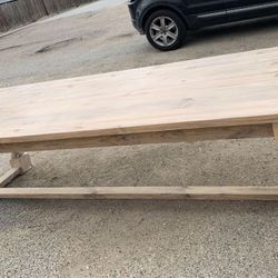 Custom Dining Table Farmhouse Country French Modern Rustic Solid Wood Set Restoration Hardware Insp Bench Hand Built Round Oval Counter Breakfast  