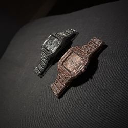 Oversize Watch With Stainless Steel Clasp, SILVER COLORWAY. Can Check My Instagram For Videos As