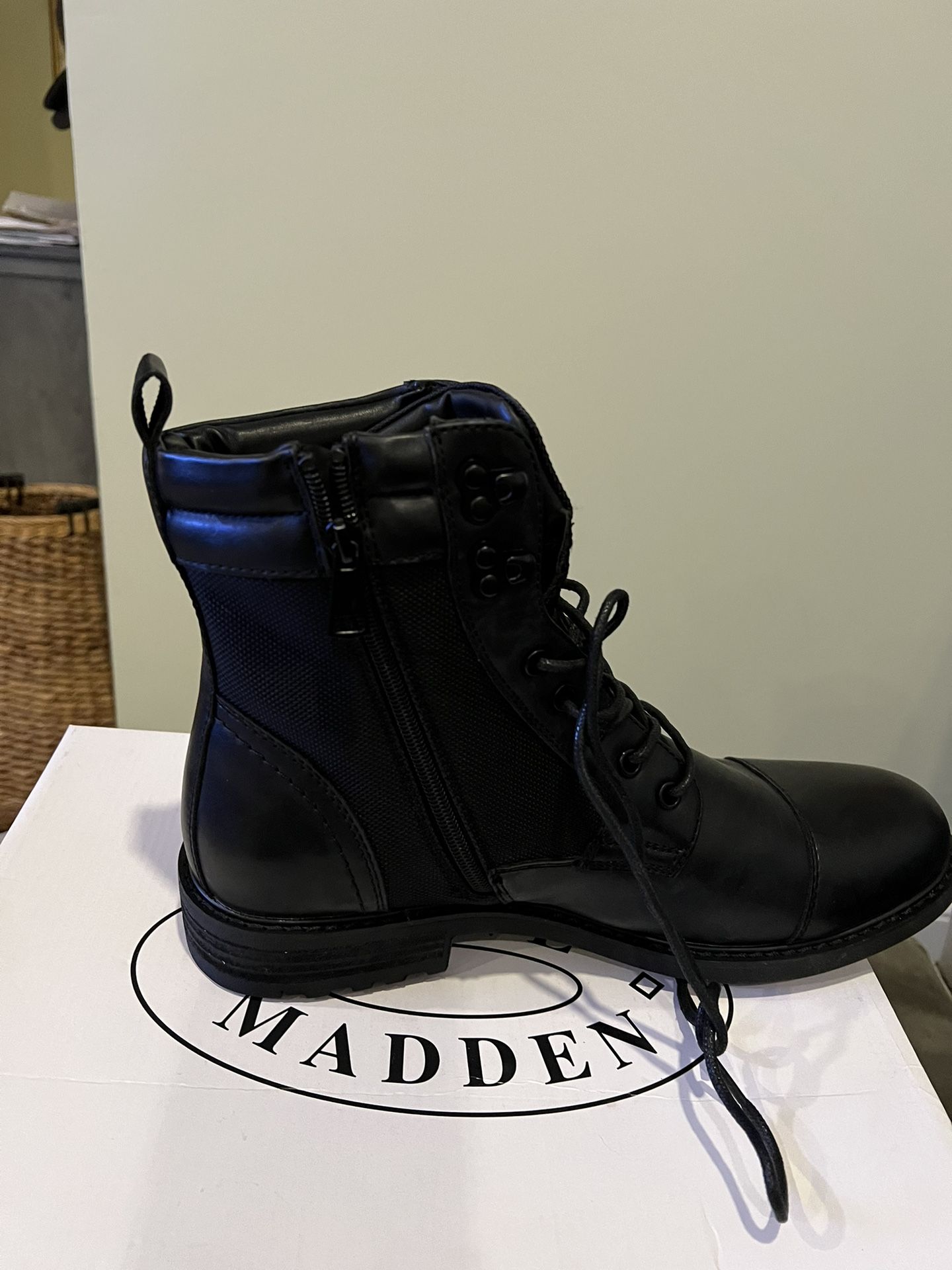 Steve Madden Black Boots 10.5 New