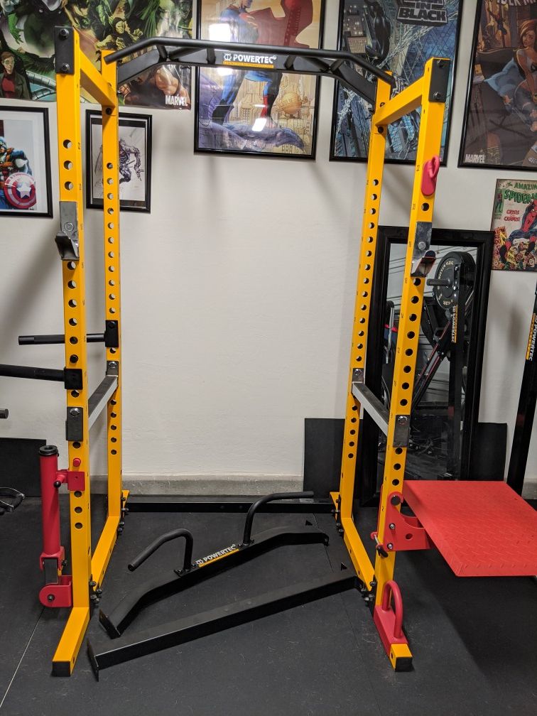 Powertec fitness power rack home gym equipment for Sale in Las Vegas
