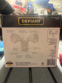 Defiant Dual-Head Motion Security Light White