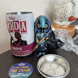 LIMITED EDITION CHASE Okoye Midnight Angel Funko Soda Marvel Black Panther MCU