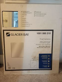 Frameless mirror