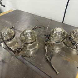 Glass Insulators With Wire 