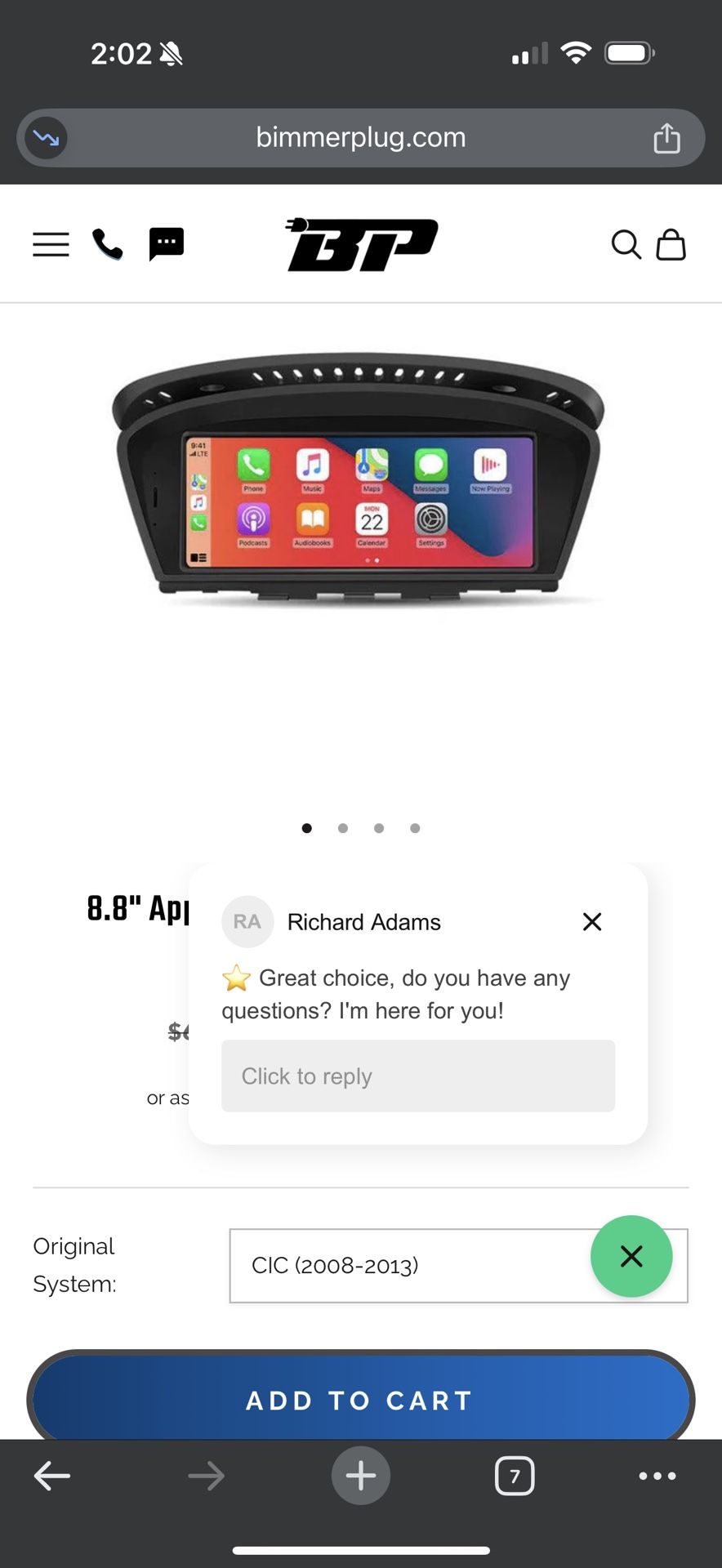 BMW Apple/Android Car play