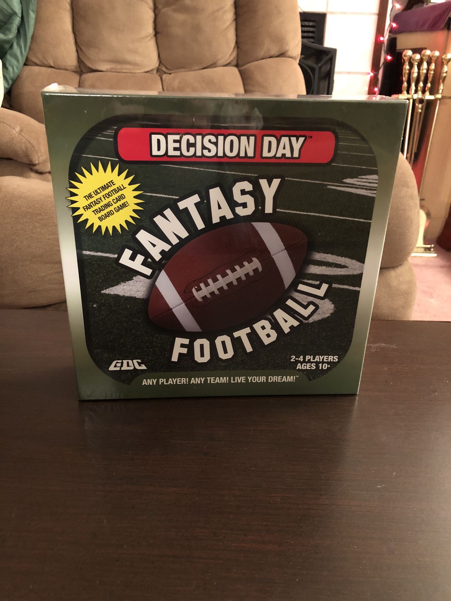 Fantasy Football Decision Day Board Game NIB -$5