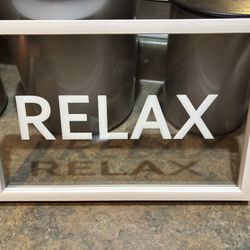 Relax wall hanging. Spa decor.