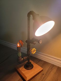 Steampunk industrial desk lamp