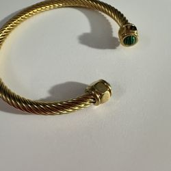 New gold stainless steel cuff bracelet 