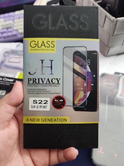 Samsung S22 Privacy Protection Tempered Glass Screen Protector 