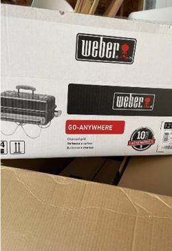 New - Weber Go-Anywhere Charcoal Grill Black