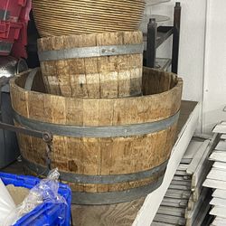 Real Half Wine Barrels 