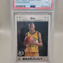 2007 Topps Kevin Durant Rookie Card PSA 9