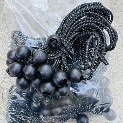 9” Heavy Duty Ball Bungee Cord in Black (50-Pack)