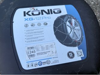 Konig XG-12 Pro Tire Snow Chains No. 245