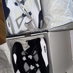 Jordan 4 White Thunder/jordan 4 Cement 