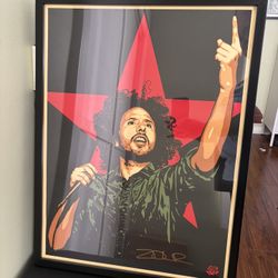 Zack De La Rocha (Rage Against The Machine) Poster With Autograph