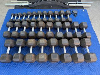 Rep fitness 5-75lbs Dumbell set for sale