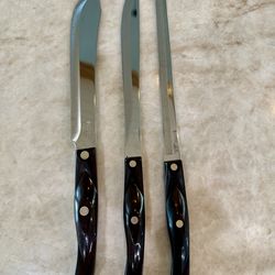 3 Cutco Premium Kitchen Knives