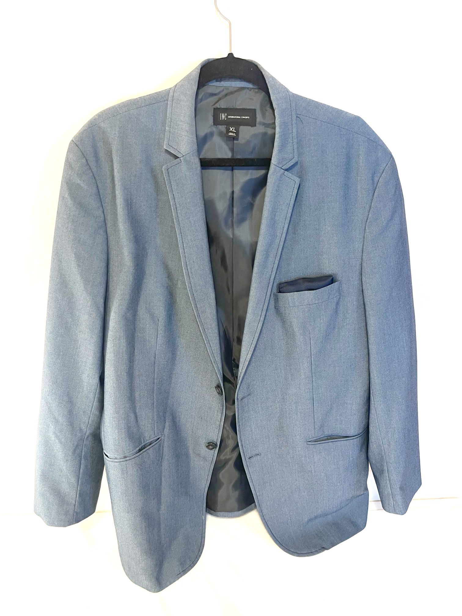 INC International Concepts Men's Blue  Classy Blazer/ Suit Jacket Size XL