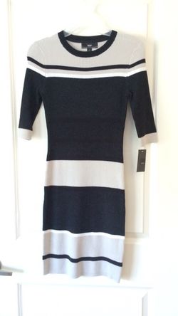 Small black/white/grey sweater dress