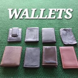8 Vintage Used Empty Wallets Nice!