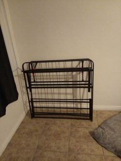 Twin folding metal frame