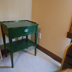 Green end table / nightstand