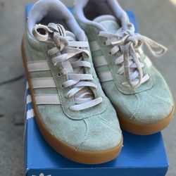 Mint Green Adidas Kids Gazelles Size1