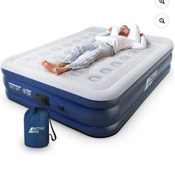 Active Era  Air Queen Mattress With Built In Pump  Used Twice! In Mint Condition!