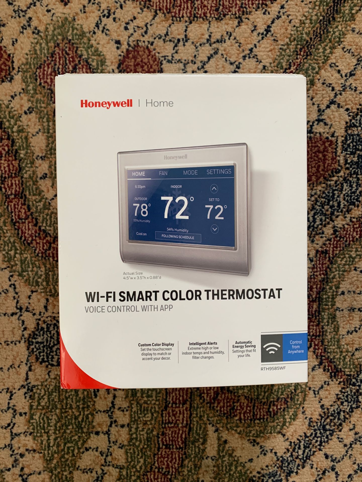 Honeywell WiFi smart color thermostat