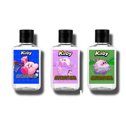 Kirby Hand Sanitizer Label Set of 3 | Kawaii Reusable Bottles