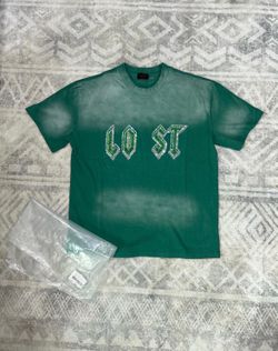 Lost Intimacy green rhinestone tee