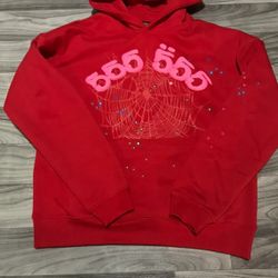 Spider 555 Red Hoodie Mens M