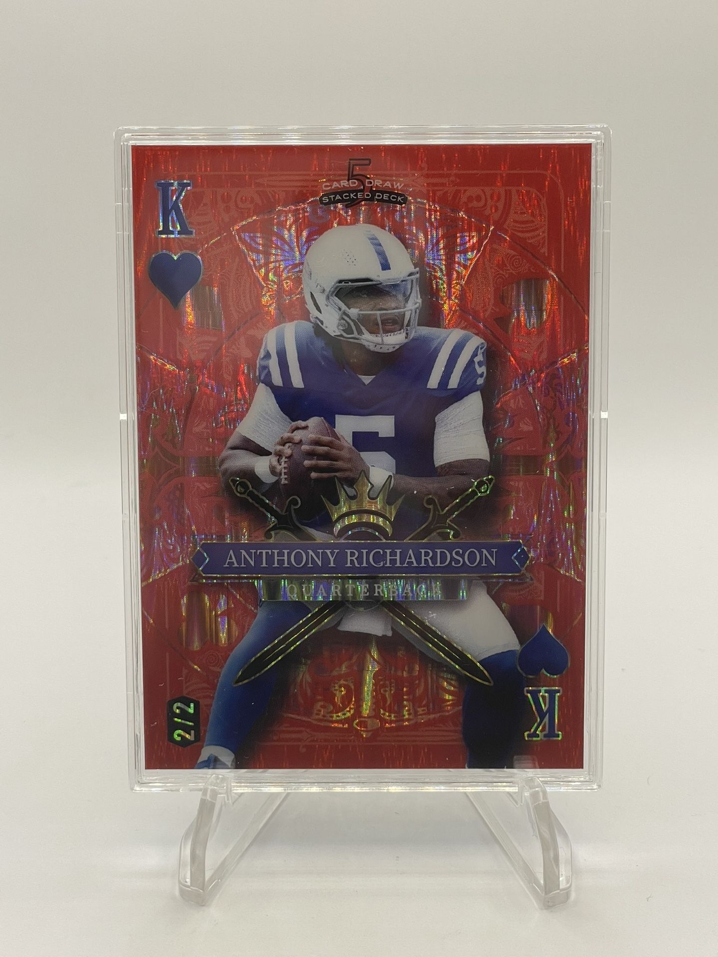 Anthony Richardson Wild Card Stacked Deck Numbered 2/2