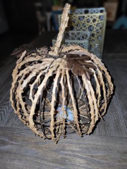 2 Light Up Decor Pumpkins