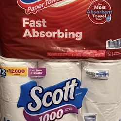 Scott Paper Or Toilet Paper 2/$20