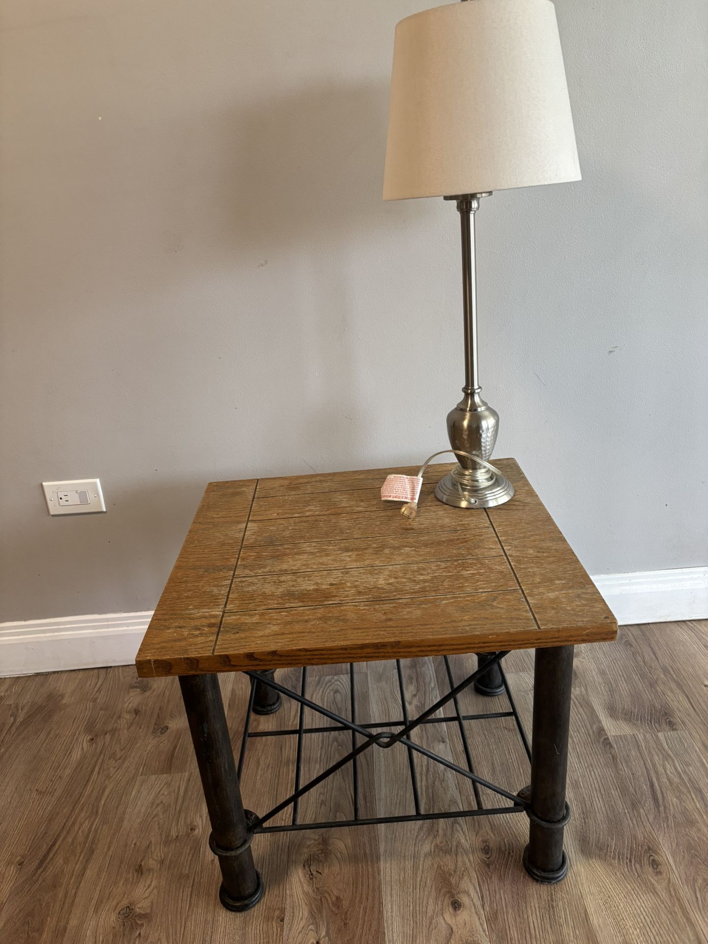 End Table And Lamp