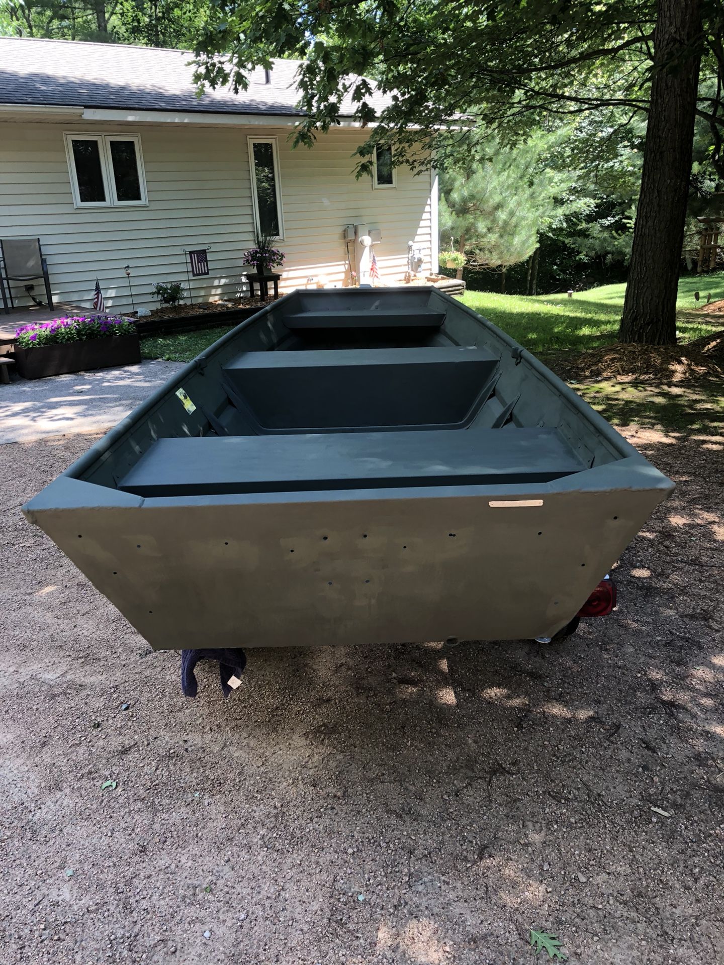 Rhyan Craft 12 foot Jon Boat Fresh Paint