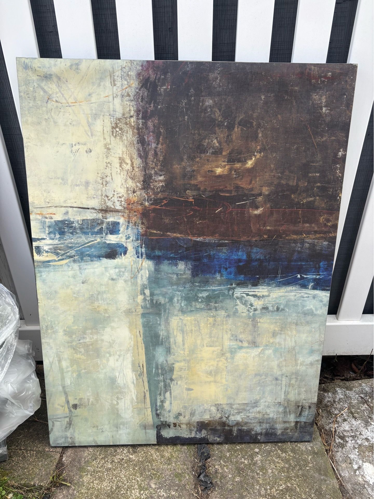 Abstract framed art work