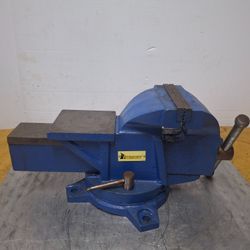 Interstate 6" Jaw Blue Steel Swivel Bench Vise Press Locking Heavy Duty Vise