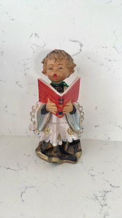 Vintage Fontanini Italy Choir Altar Boy Figurine with Hymnal, Christmas Decor