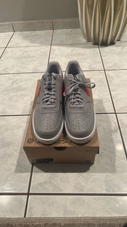 Nike court vision Low Grey Red Sneakers