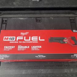 Brand New Milwaukee M18 FUEL GEN-2 18V Lithium-Ion Brushless Cordless SAWZALL Reciprocating Saw (Tool-Only)