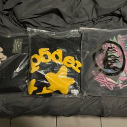 Hellstar, Denim Tear, and Spider Hoodies