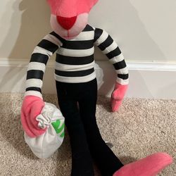 Pink Panther 12" Plush Robber Bandit 2008 Nanco Metro Goldwyn Mayor Studios