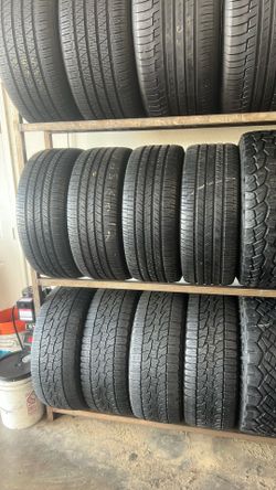 SET OF TIRE 265 60 17 GOODYEAR 85% LIFE