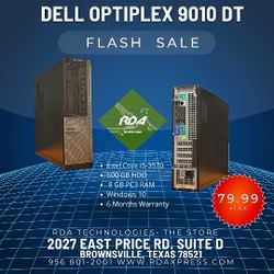 Clearance - 🎈Dell OptiPlex 9010 DT🎈 - Intel Core i5-3570, 500 GB HDD, 8 GB PC3 RAM, Win 10 Pro

